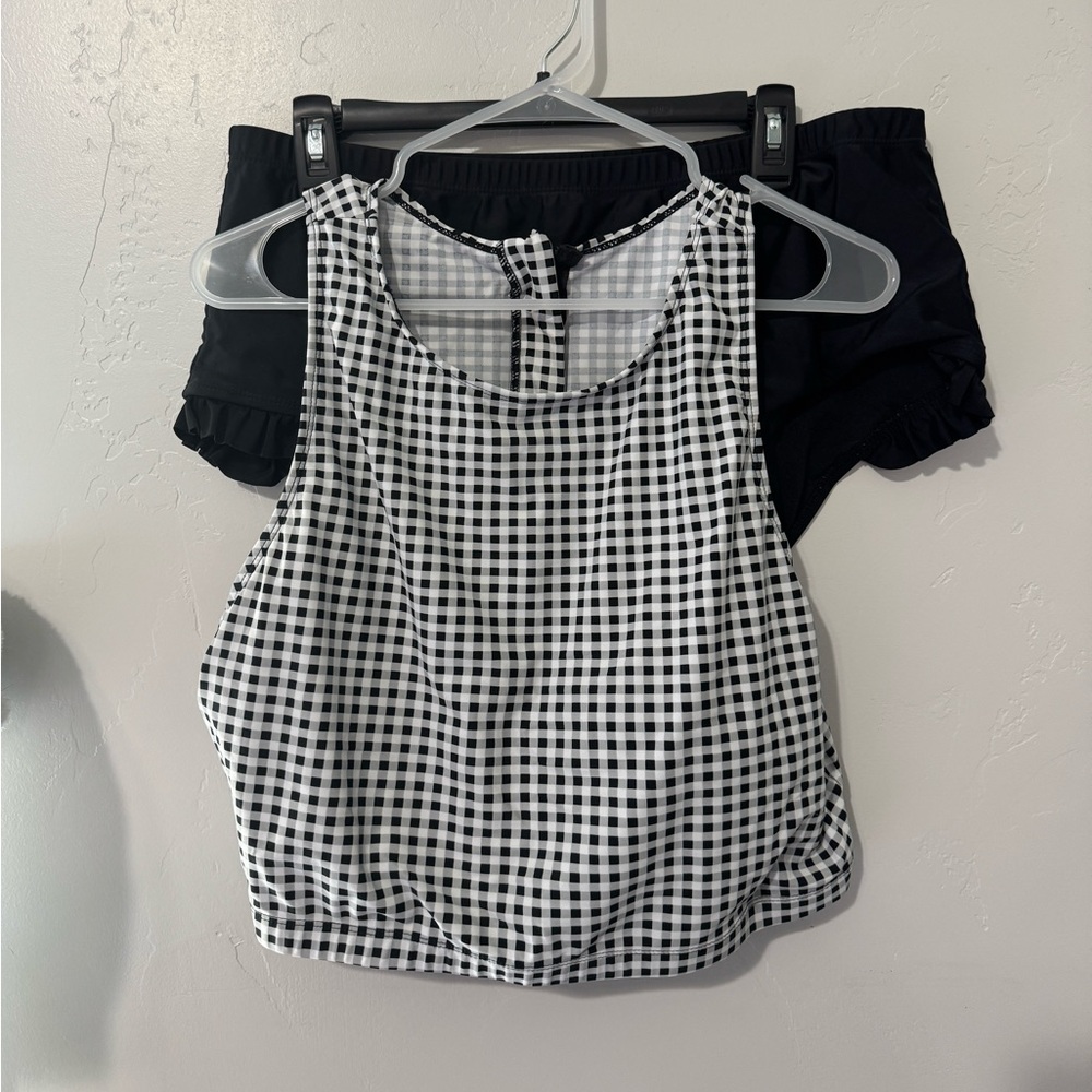 Plus Size High Neck Swimsuit